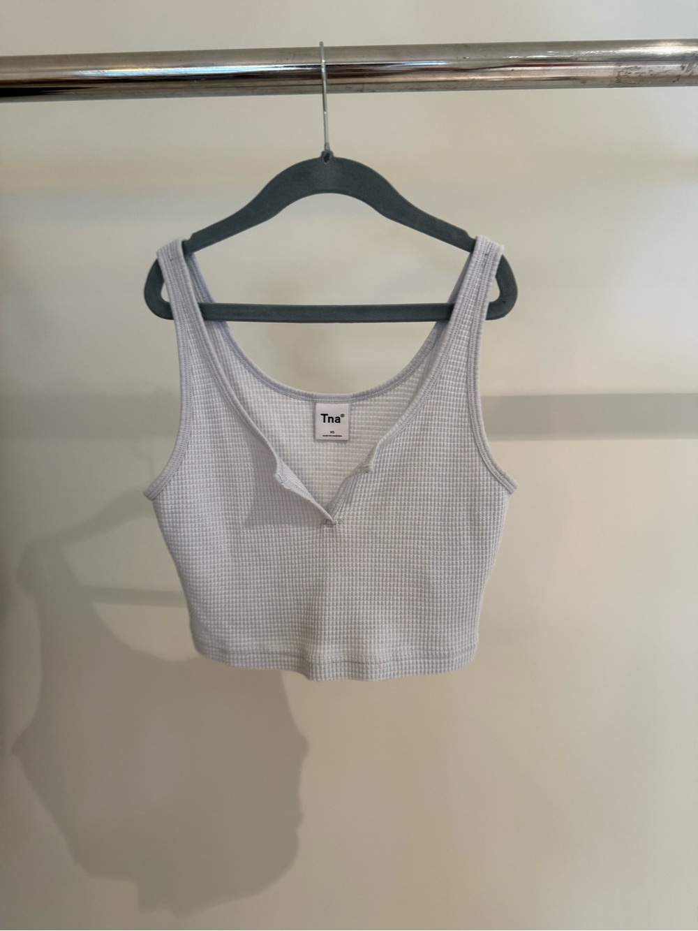 Aritzia TNA Waffle Knit Crop Tank